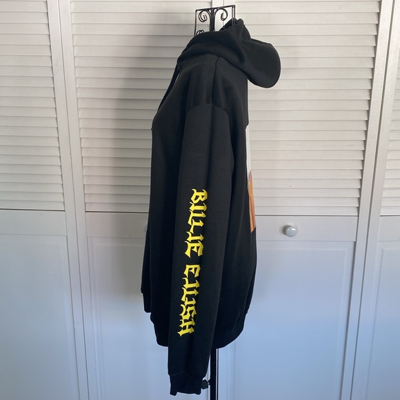 Billie Eilish Black Hoodie Pullover Jacket Juniors Size XL LIKE NEW - Picture 7 of 16